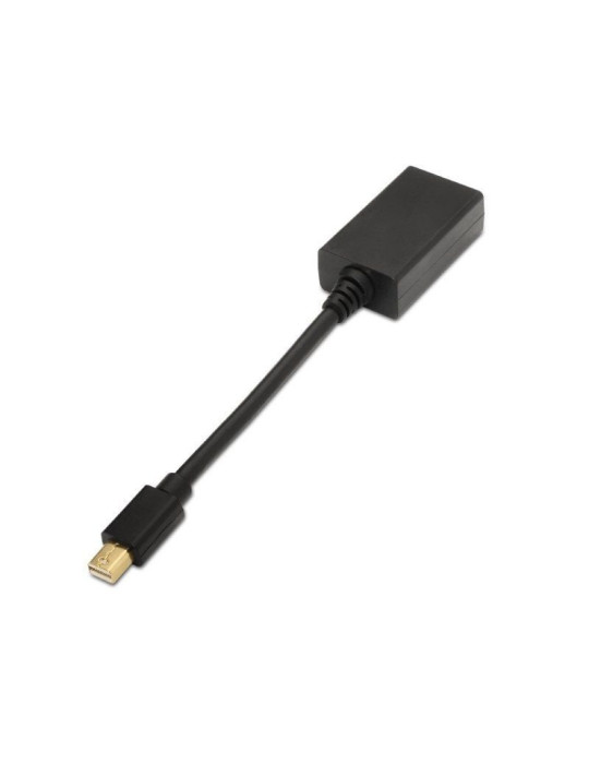 Conversor Aisens A125-0137/ Mini DisplayPort Macho - HDMI Hembra/ 15cm/ Negro