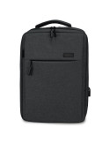 Mochila Subblim Traveller Airpadding Backpack para Portátiles hasta 15.6"/ Puerto USB/ Gris