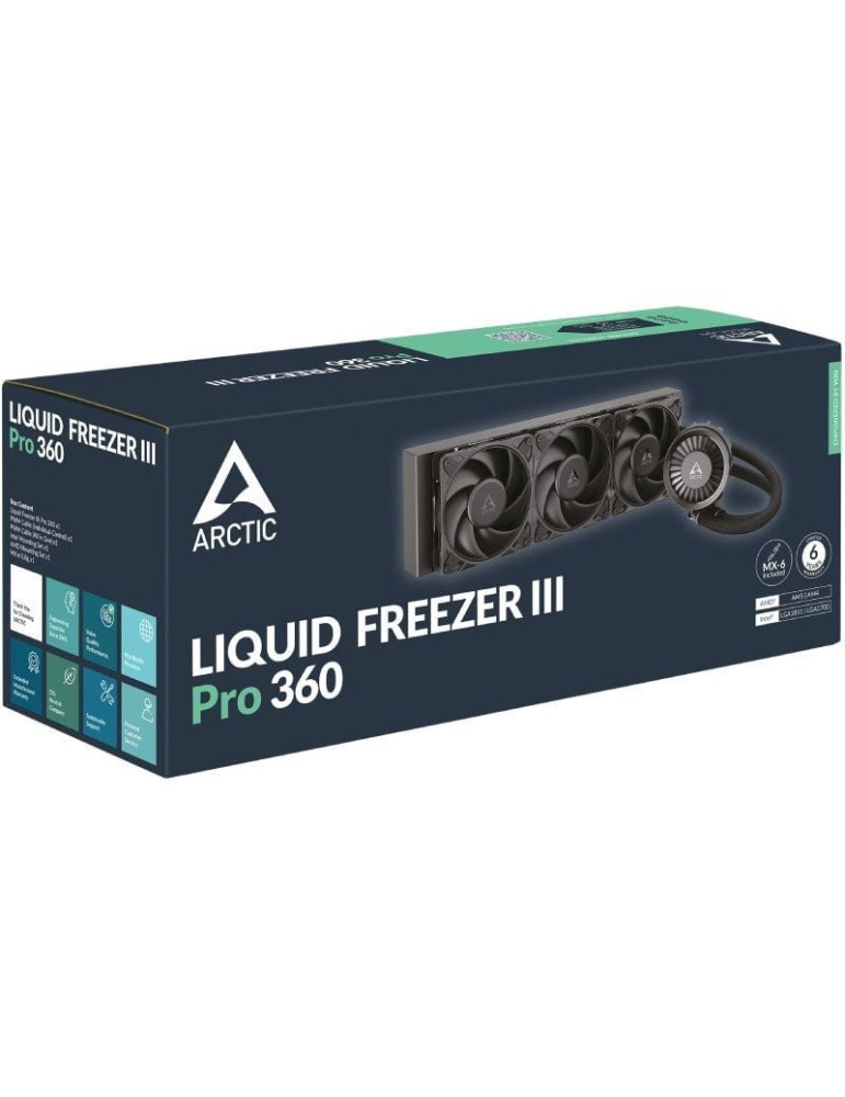 Sistema de Refrigeración Líquida Arctic Liquid Freezer III Pro 360/ Negro