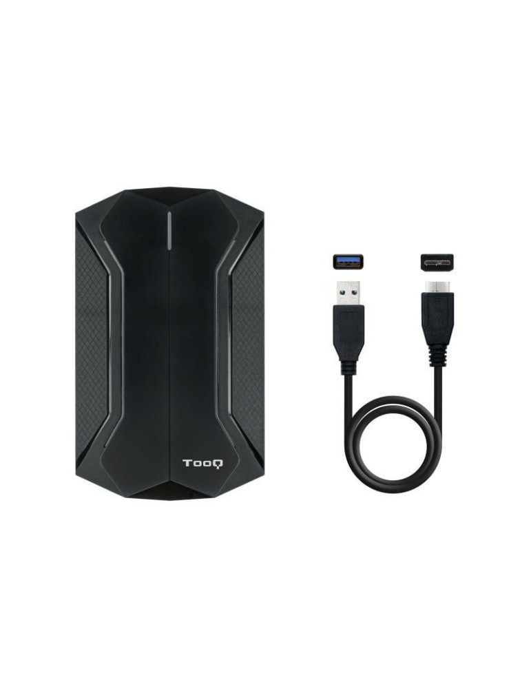 Caja Externa Gaming para Disco Duro de 2.5" TooQ TQE-2599RGB/ USB 3.1/ Sin tornillos