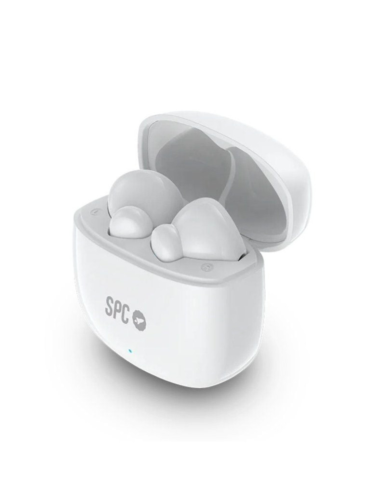 Auriculares Bluetooth SPC Zion 2 Play con estuche de carga/ Autonomía 7h/ Blancos