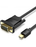 Cable Conversor Vention HFDBG/ Mini DisplayPort Macho - VGA Hembra/ 1.5m/ Negro