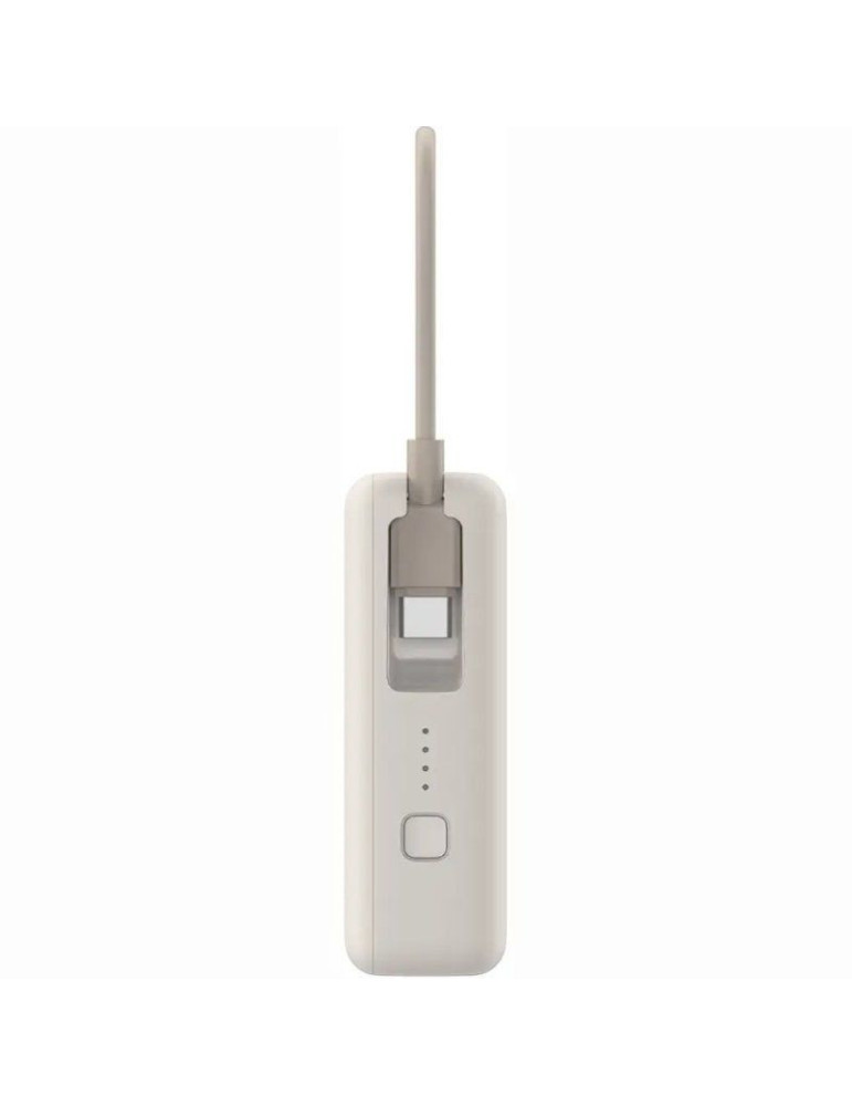 Powerbank 10000mAh Xiaomi 33W Power Bank Integrated Cable/ 33W/ Beige/ Incluye Cable USB Tipo-C