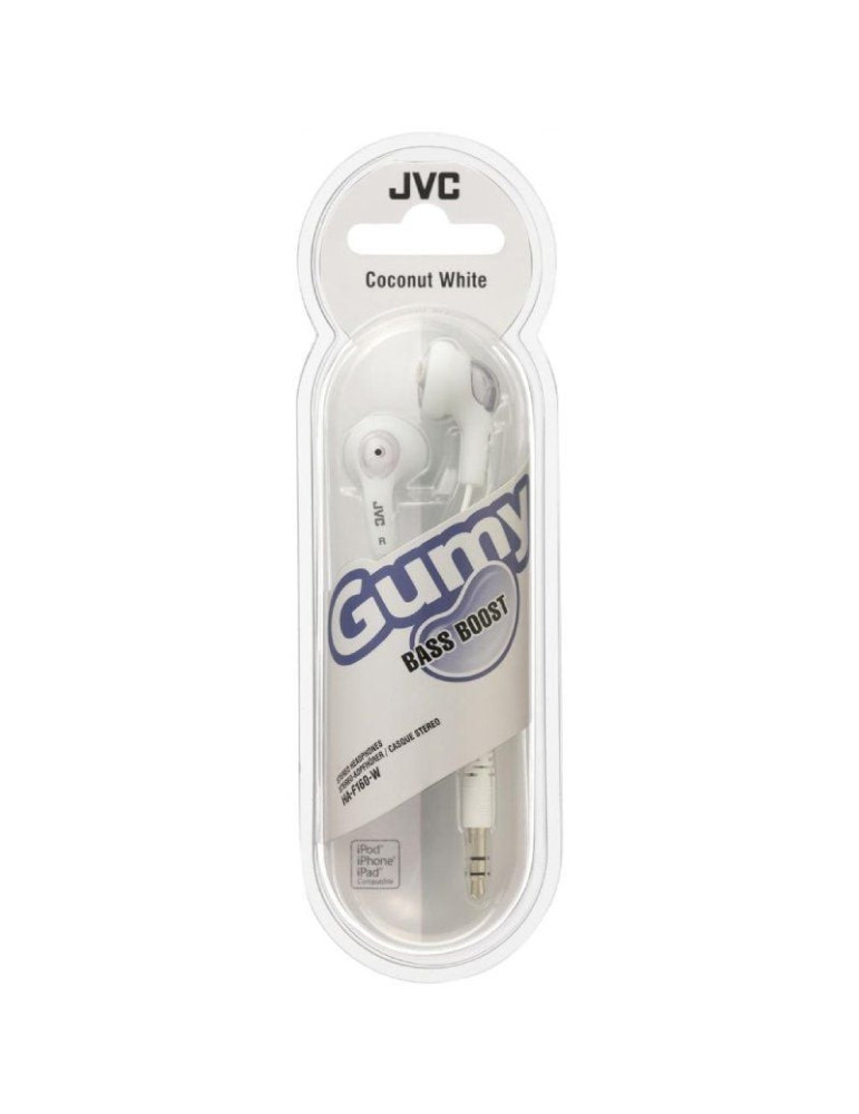Auriculares Intrauditivos JVC HA-F160-W-E/ Jack 3.5/ Blancos