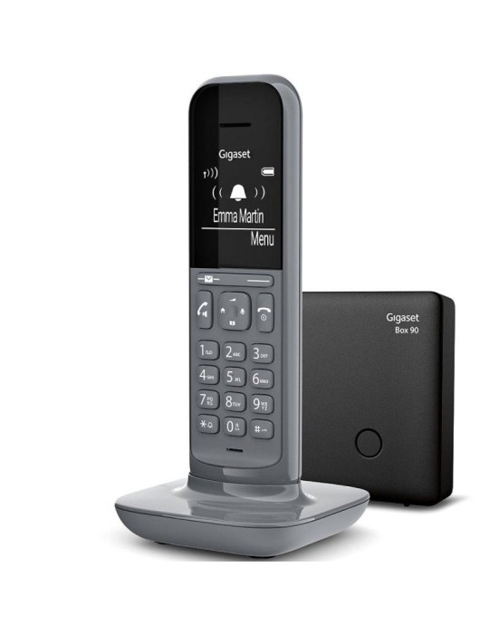 Teléfono Inalámbrico Gigaset CL390/ Pack DUO/ Gris