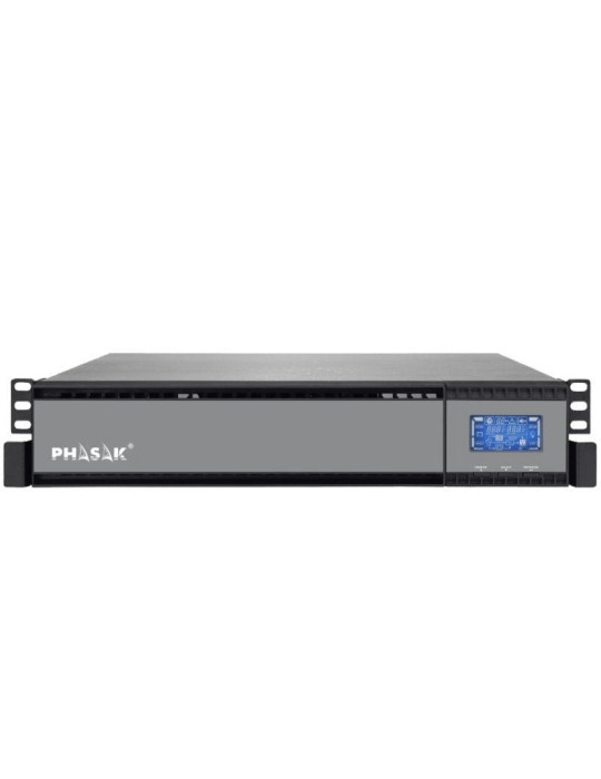SAI Online Phasak Rack 19" 1000 VA Online LCD/ 1000VA-900W/ 2 Salidas/ Formato Rack
