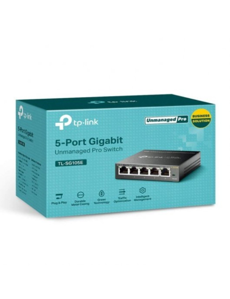 Switch TP-Link Easy Smart TL-SG105E V2 5 Puertos/ RJ-45 10/100/1000