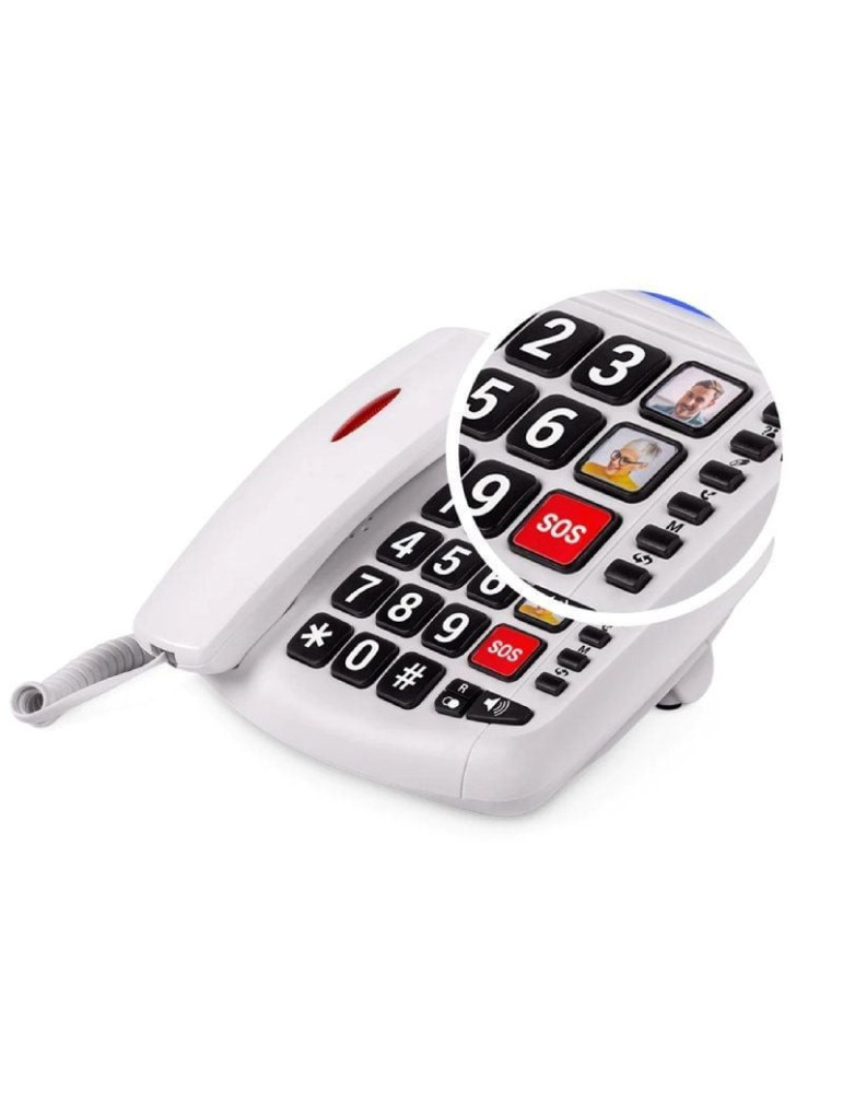 Teléfono SPC Comfort Volume 2/ Blanco