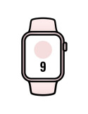 Apple Watch Series 9/ GPS/ 45mm/ Cellular/ Caja de Aluminio Rosa/ Correa Deportiva Rosa Claro M/L
