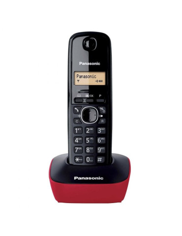 Teléfono Inalámbrico Panasonic KX-TG1611/ Negro y Rojo 2