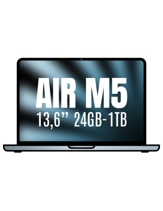 Apple Macbook Air 13,6"/ M5 10-Core CPU/ 24GB/ 1TB SSD/ 10-Core GPU/ Azul
