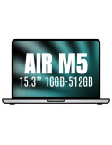 Apple Macbook Air 15,3"/ M5 10-Core CPU/ 16GB/ 512GB SSD/ 10-Core GPU/ Plata