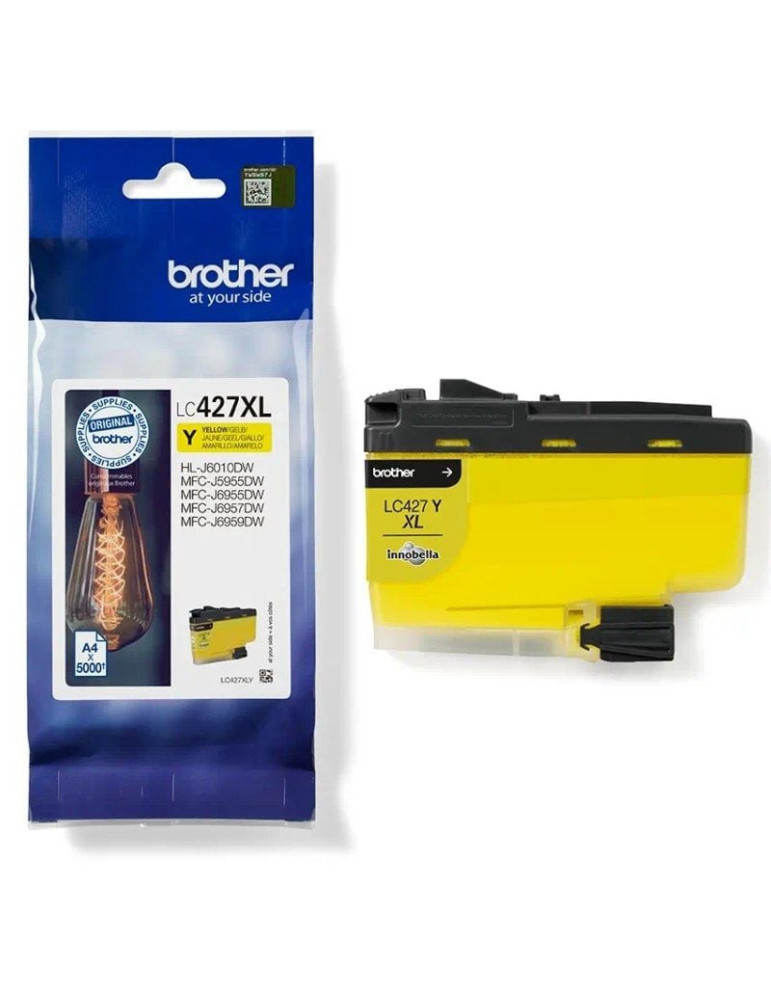 Cartucho de Tinta Original Brother LC-427 XL Alta Capacidad/ Amarillo