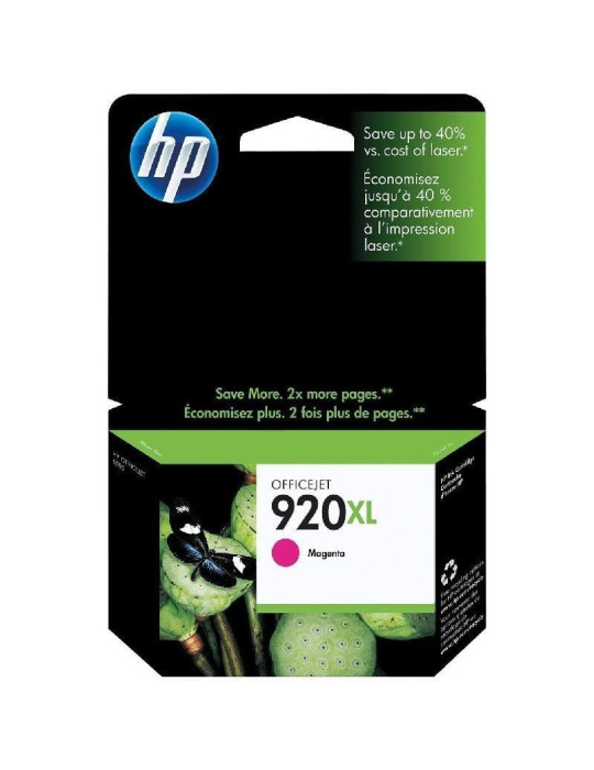 Cartucho de Tinta Original HP n 920 XL Alta Capacidad/ Magenta
