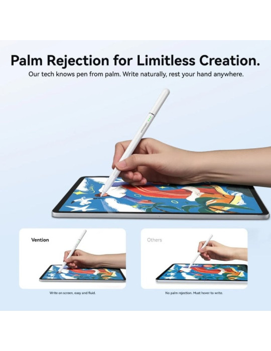 Lápiz Óptico Vention KQNW0/ para iPad/ Blanco