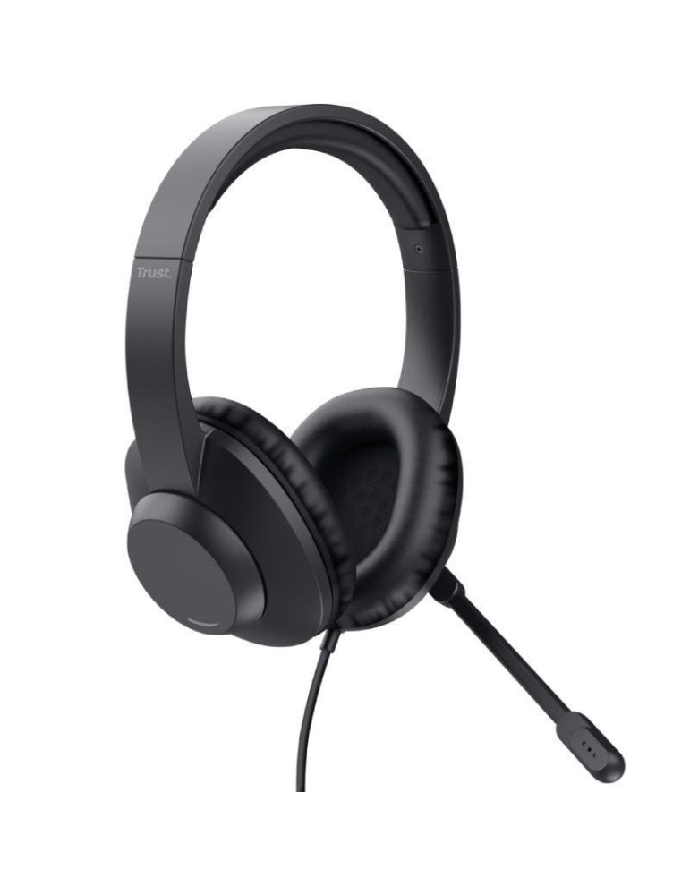 Auriculares Trust Ayda Max/ con Micrófono/ Jack 3.5/ Negros