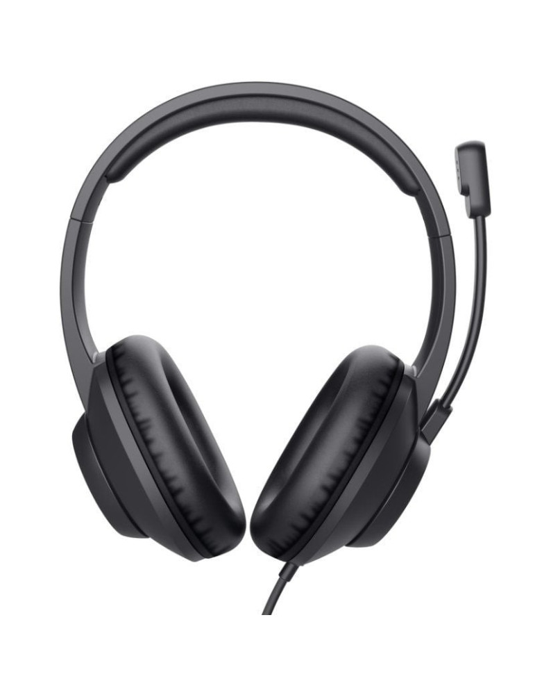 Auriculares Trust Ayda Max/ con Micrófono/ Jack 3.5/ Negros