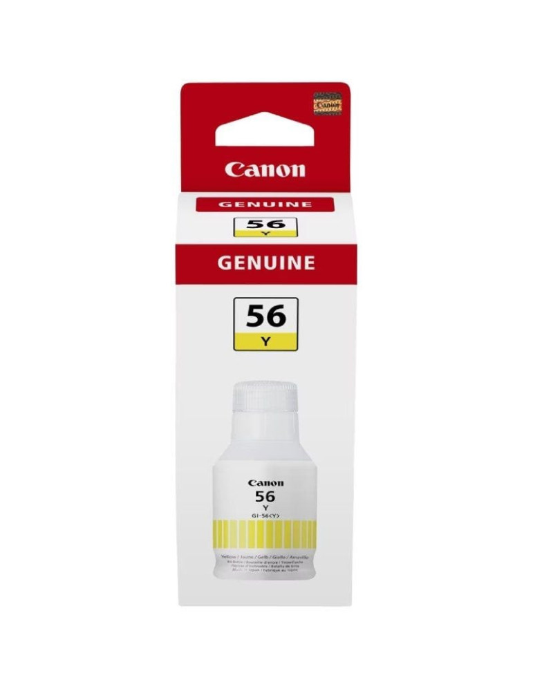 Botella de Tinta Original Canon GI-56/ Amarilla