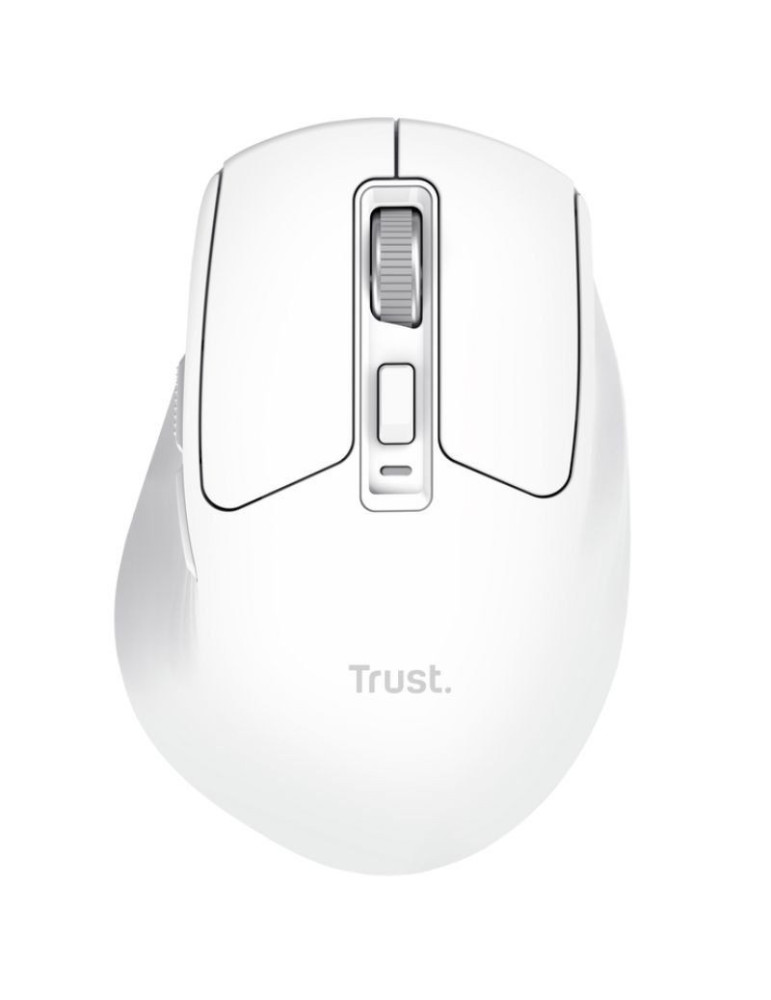 Ratón Inalámbrico Trust Niven Confort 26022/ Batería recargable/ Hasta 3200 DPI/ Blanco