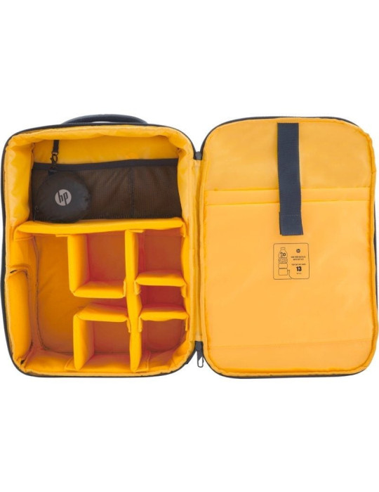 Mochila HP 6M5S3AA Creator para Portátiles hasta 16.1"/ Azul Marino y Amarillo