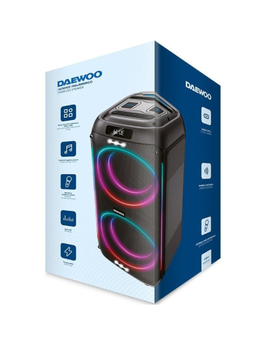 Altavoz Portable con Bluetooth Daewoo Party Speaker DW3010/ 40W/ 2.1