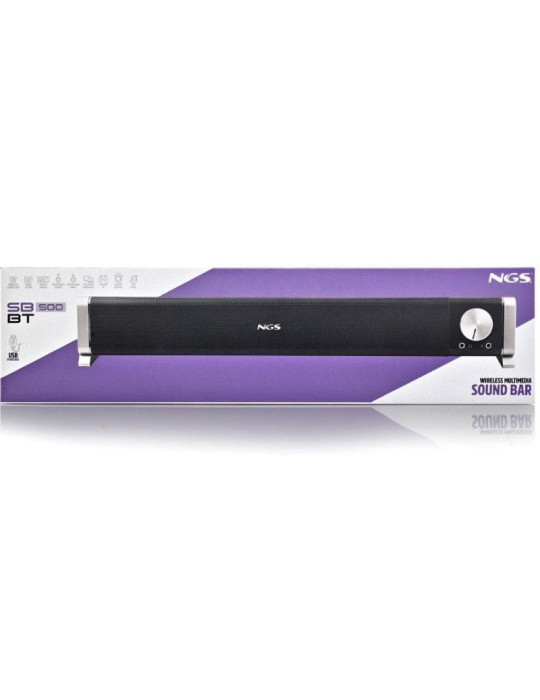 Barra de Sonido con Bluetooth NGS Subway/ 40W/ 2.0/ Negra