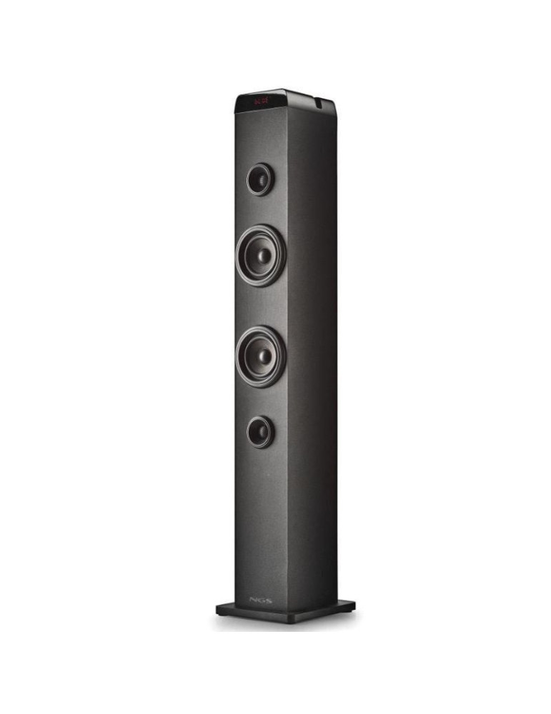 Torre de Sonido con Bluetooth NGS SKY CHARM PRO/ 80W/ 2.0/ Negra