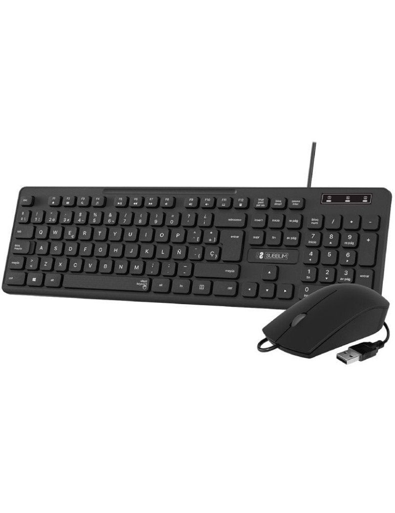 Teclado y Ratón Subblim Combo Business Slim CSSK01
