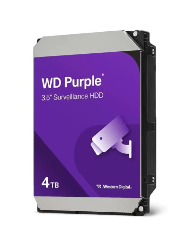 Disco Duro Western Digital WD Purple Surveillance 4TB/ 3.5"/ SATA III/ 128MB