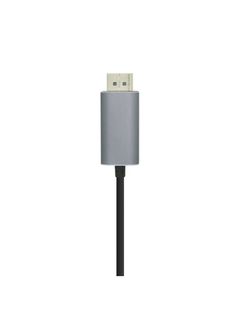 Cable DisplayPort Aisens A109-0394/ USB Tipo-C Macho - DisplayPort Macho/ Hasta 27W/ 1250Mbps/ 80cm/ Negro