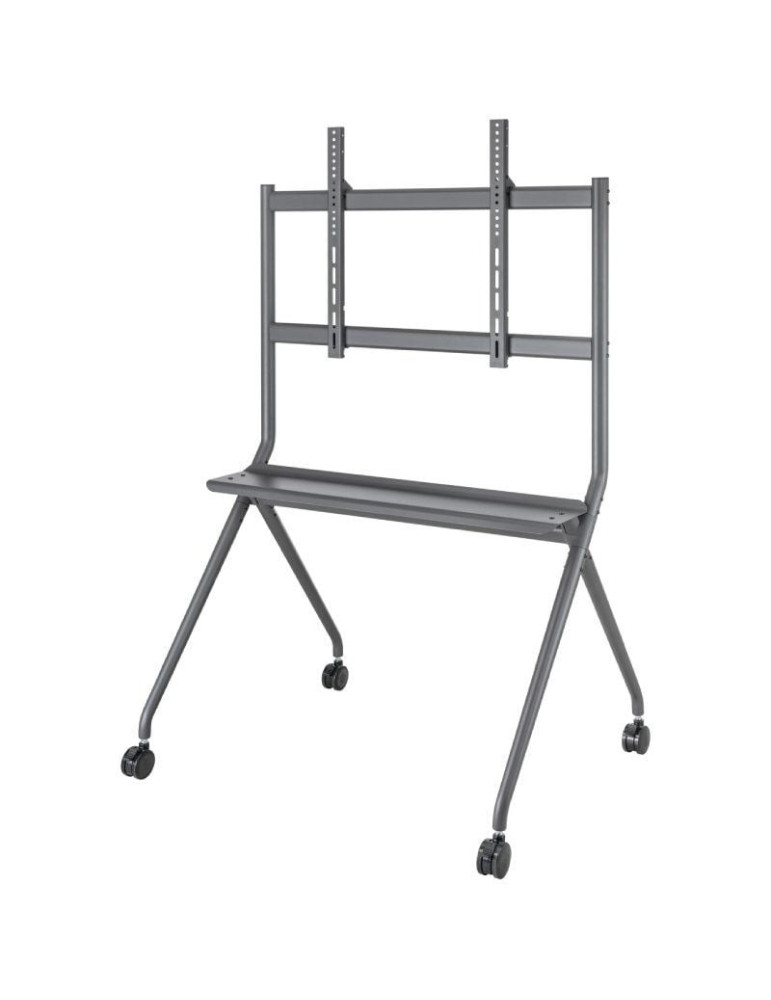 Soporte de Suelo con Ruedas Aisens FT86FE-143 para TV o Pantalla Interactiva 50"-86"/ hasta 120kg