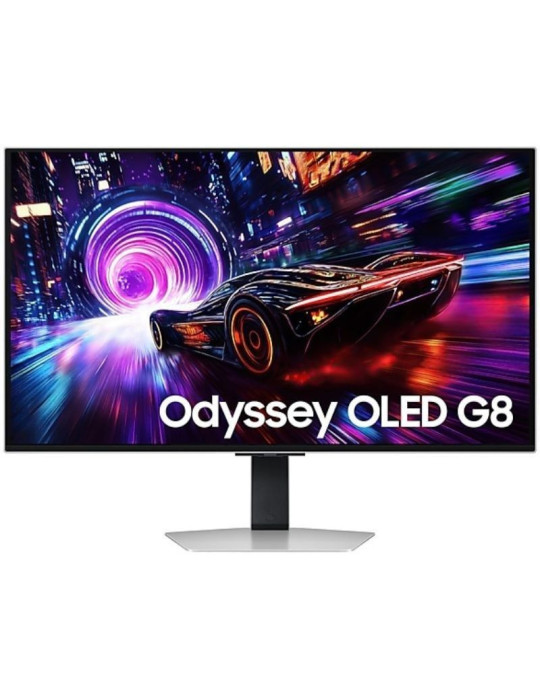 Monitor Gaming Samsung Odyssey OLED G8 S32FG812SU 32"/ 4K/ 0.03ms/ 240Hz/ QD-OLED/ Multimedia/ Regulable en altura/ Plata