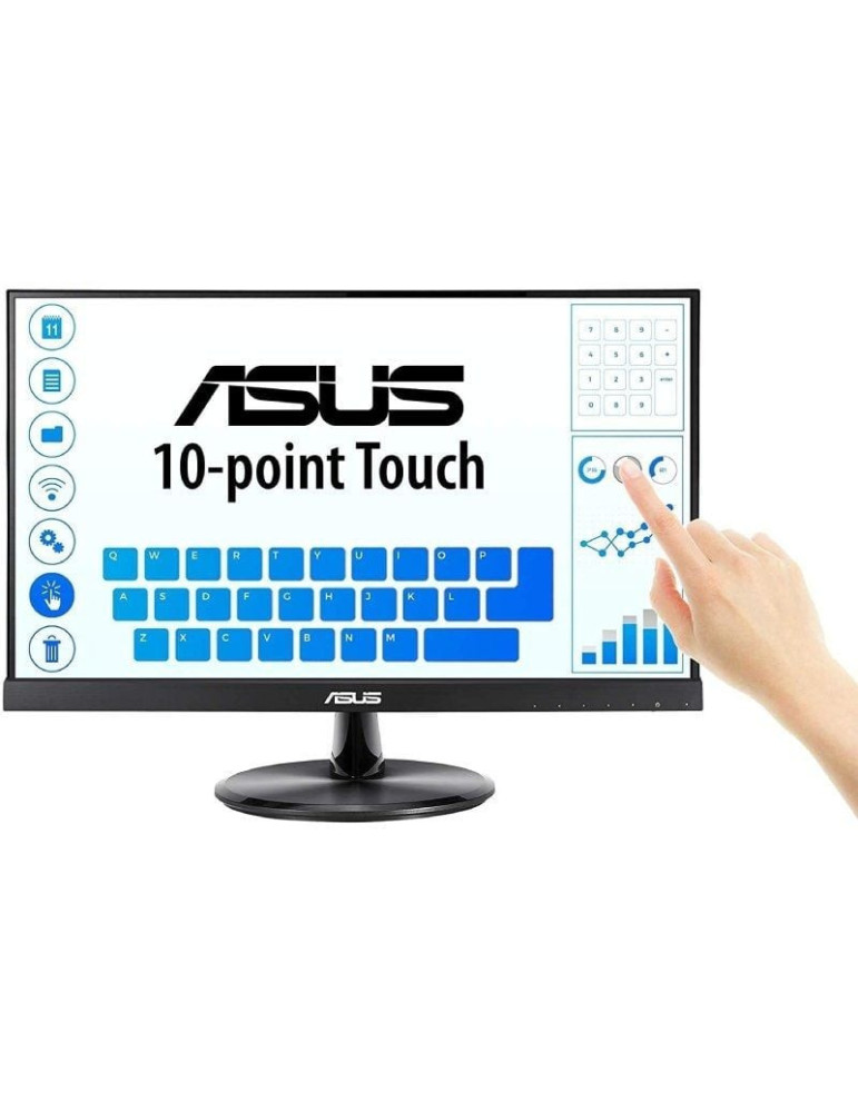 Monitor Profesional Táctil Asus VT229H 21.5"/ Full HD/ Multimedia/ Negro