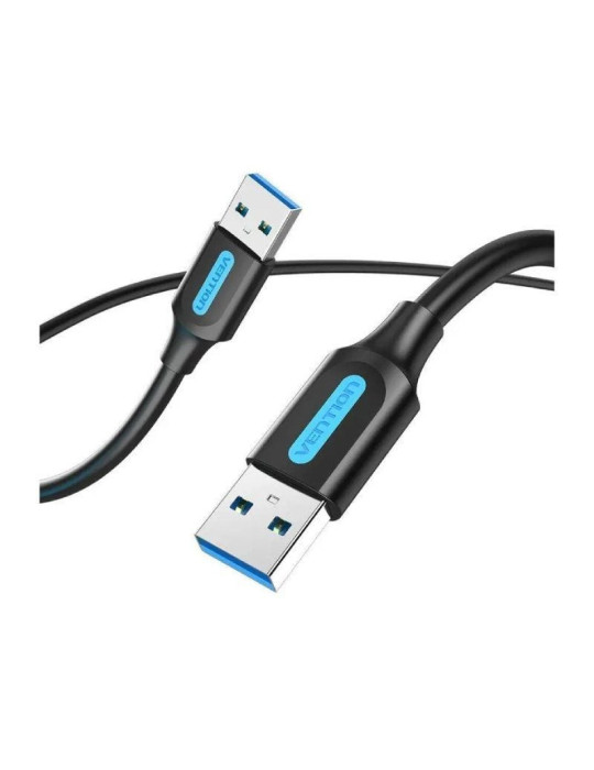 Cable USB 3.0 Vention CONBH/ USB Macho - USB Macho/ 5Gbps/ 2m/ Negro