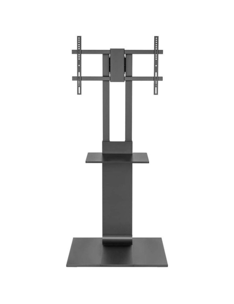 Soporte de Suelo Inclinable/ Giratorio con Bandeja DVD Aisens FT86TSE-399 para TV de 37-86"/ hasta 50kg