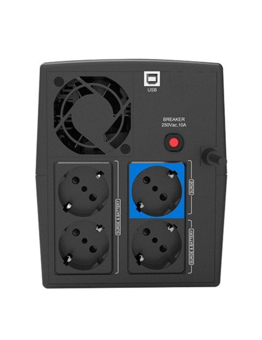 SAI Línea Interactiva Phasak SIRIUS 2260 VA Interactive/ 2260VA-1320W/ 4 Salidas/ Formato Torre