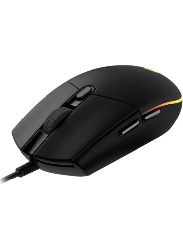Ratón Gaming Logitech G102 Lightsync/ Hasta 8000 DPI/ Negro