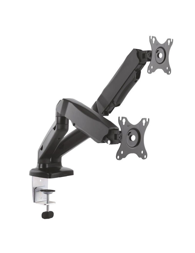 Soporte de Mesa con Contrapeso para 2 Monitores Aisens DT27TSR-045/ Giratorio/ Inclinable/ hasta 9kg