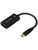 Conversor Aisens A109-0690/ USB Tipo-C Macho - DisplayPort Hembra/ Hasta 27W/ 1250Mbps/ 15cm/ Negro
