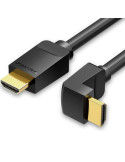 Cable HDMI 2.0 4K Acodado Vention AARBF/ HDMI Macho - HDMI Macho/ 1m/ Negro