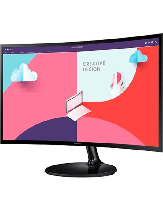 Monitor Profesional Curvo Samsung Essential Monitor S36C S27C364EAU/ 27"/ Full HD/ Negro
