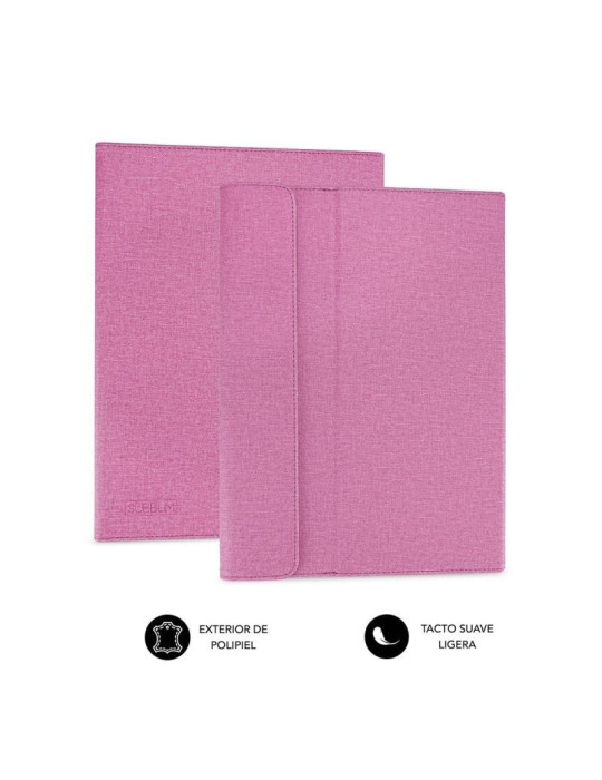 Funda Subblim Clever Stand para Tablets de 9.6"-11"/ Rosa