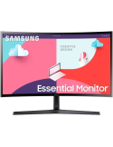 Monitor Profesional Curvo Samsung Essential Monitor S3 S36C S27C366EAU/ 27"/ Full HD/ Negro