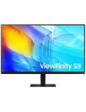 Monitor Profesional Samsung ViewFinity S8 S80D S32D800EAU 32"/ 4K/ Regulable en altura/ Negro