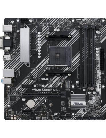 Placa Base Asus Prime A520M-A II/CSM Socket AM4/ DDR4/ PCIe 3.0/ Micro ATX 2