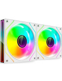 Pack 2 Ventiladores Mars Gaming MF-3DPROX2/ 12cm/ ARGB/ Blancos
