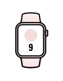 Apple Watch Series 9/ GPS/ 45mm/ Cellular/ Caja de Aluminio Rosa/ Correa Deportiva Rosa Claro M/L