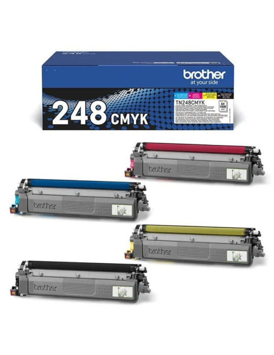Tóner Original Brother TN-248VAL Multipack/ Negro/ Cian/ Magenta/ Amarillo