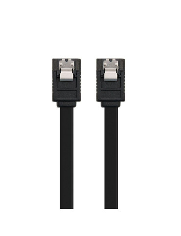 Cable SATA III Nanocable 10.18.1001-BK/ 50cm/ Negro