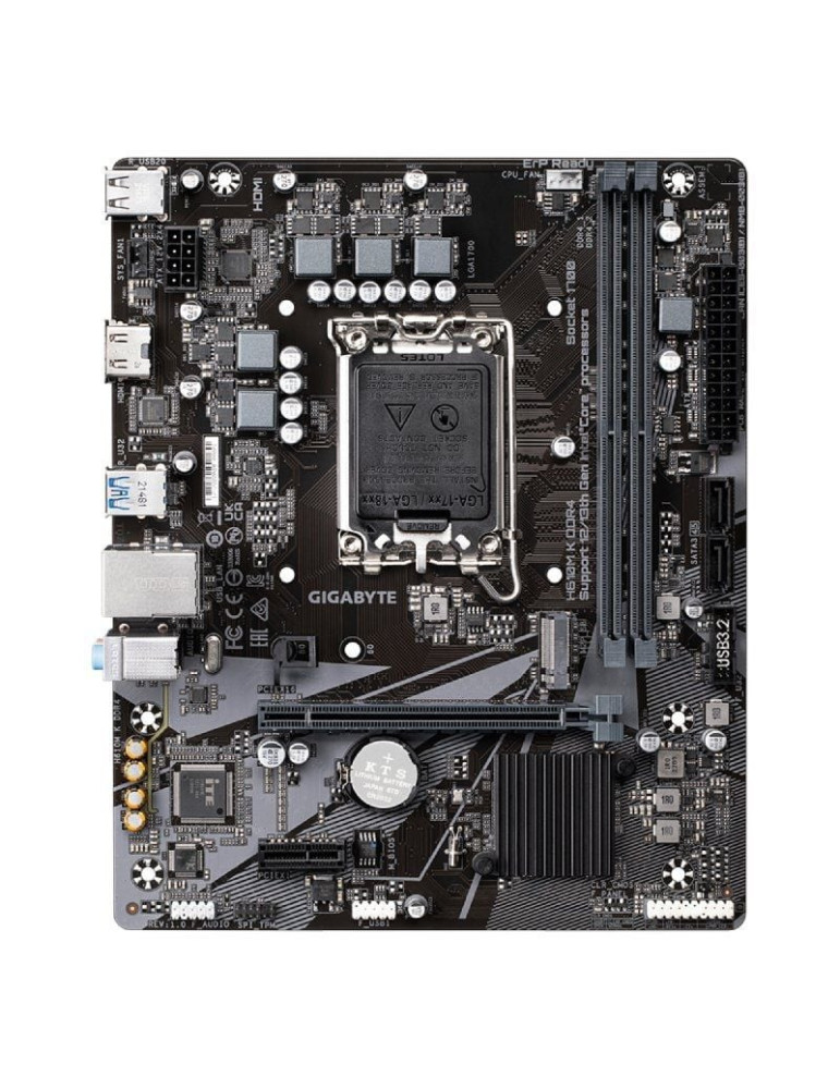 Placa Base Gigabyte H610M K DDR4 Socket 1700/ DDR4/ PCIe 4.0/ Micro ATX